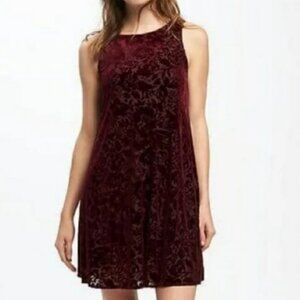 BCBGeneration Velvet Burgundy Maroon Short Mini Dress